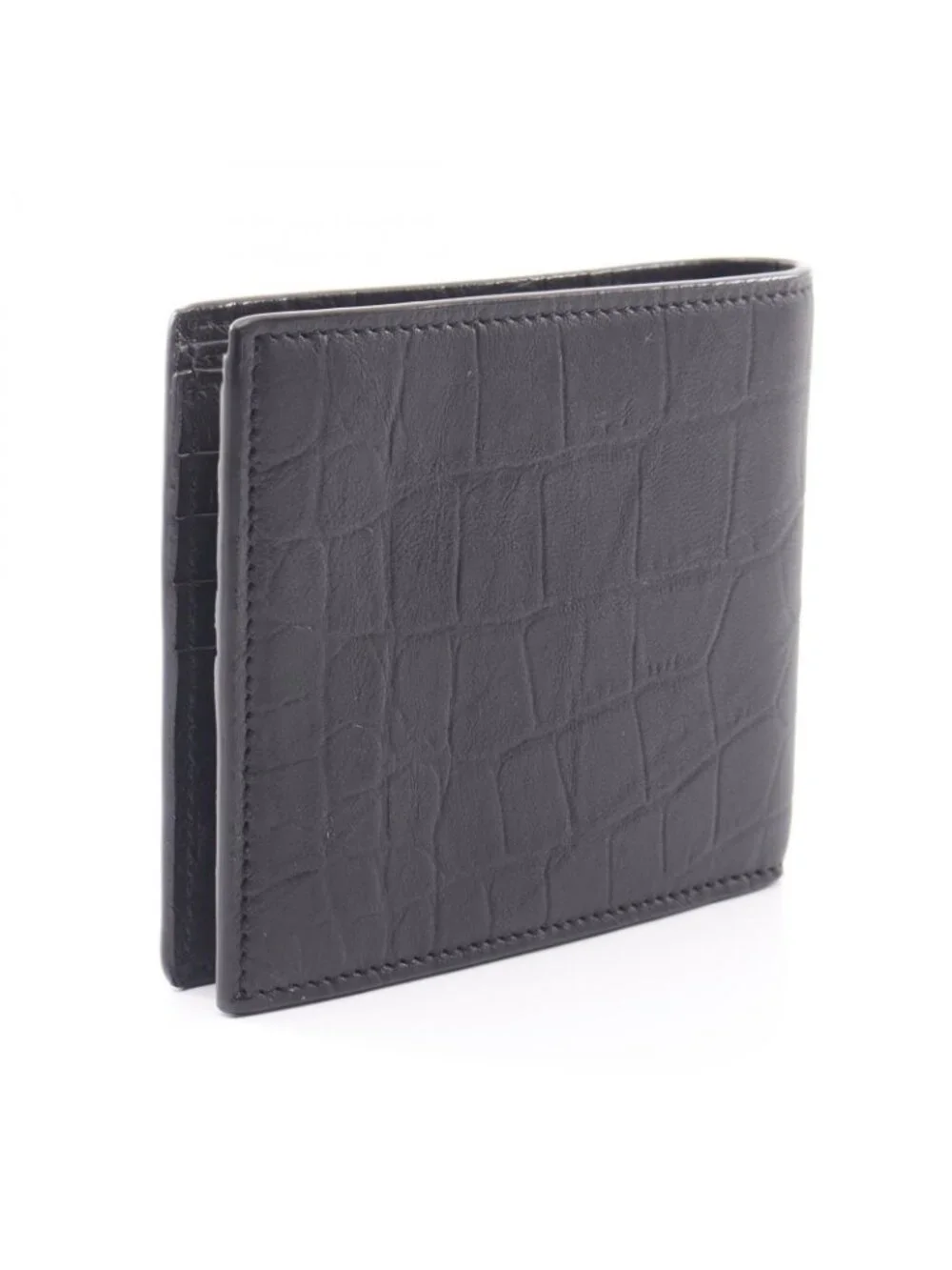 Saint Laurent Paris Billfold East West Monogram Wallet Leather Bifold